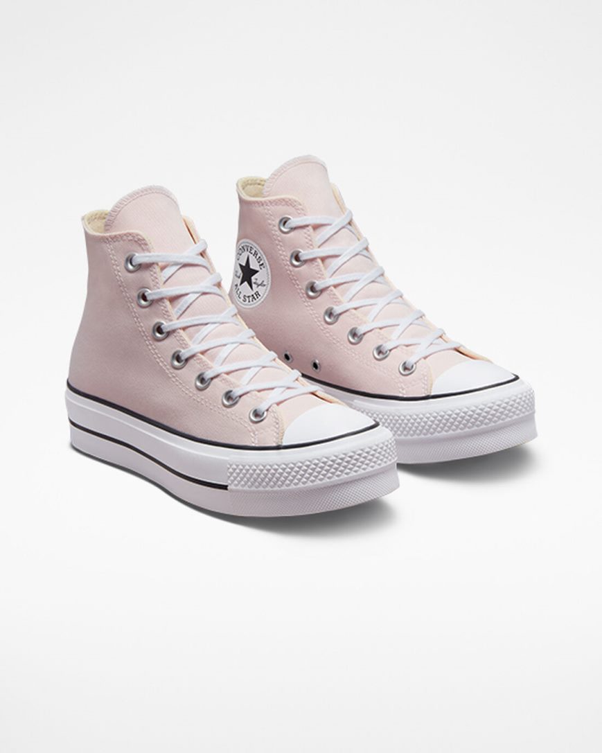 Topanky Na Platforme Converse Chuck Taylor All Star Lift Platene Vysoke Damske Ruzove Biele Čierne | SK 5UWDR8